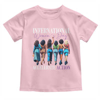 International Women's Day 2025 Toddler T Shirt Accelerate Action 8 March IWD