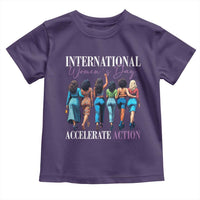 International Women's Day 2025 Toddler T Shirt Accelerate Action 8 March IWD