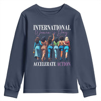International Women's Day 2025 Youth Sweatshirt Accelerate Action 8 March IWD