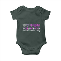 International Women's Day 2025 Baby Onesie Accelerate Action IWD 8 March