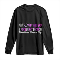 International Women's Day 2025 Long Sleeve Shirt Accelerate Action IWD 8 March