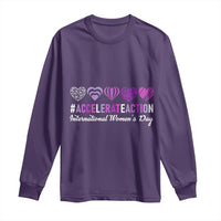 International Women's Day 2025 Long Sleeve Shirt Accelerate Action IWD 8 March
