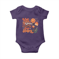 Well Behaved Women Rarely Make History Baby Onesie Vintage Boho Flower