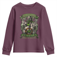 Irish Viking Youth Sweatshirt Brave Son Of Ireland Valhalla Embrace The Viking Spirit