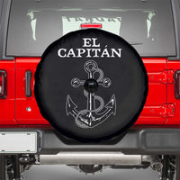 El Capitan Boating Captain Spare Tire Cover Funny Boat Sailing Vintage Anchor