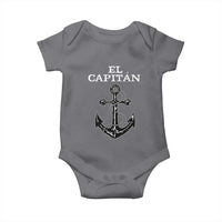 El Capitan Boating Captain Baby Onesie Funny Boat Sailing Vintage Anchor