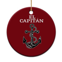 El Capitan Boating Captain Ceramic Ornament Funny Boat Sailing Vintage Anchor