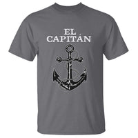 El Capitan Boating Captain T Shirt Funny Boat Sailing Vintage Anchor