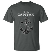 El Capitan Boating Captain T Shirt Funny Boat Sailing Vintage Anchor
