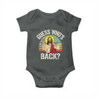 Funny Guess Who Is Back Jesus Easter Christian Baby Onesie