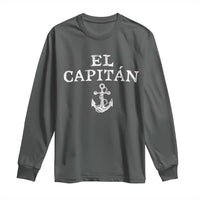 El Capitan Long Sleeve Shirt Funny Boat Captain Vintage Anchor