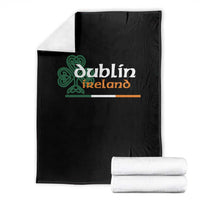 Dublin Ireland Throw Blanket Irish City Souvenir St Patricks Day Celtic Shamrock