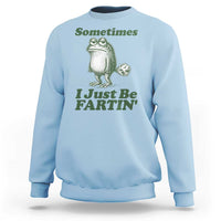 Sometimes I Just Be Fartin Funny Frog Sweatshirt