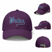 Duke Gothic Throwback Baseball Cap Game Day for Sports Fan