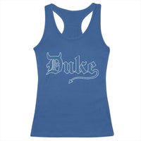 Duke Gothic Throwback Racerback Tank Top Game Day for Sports Fan