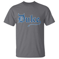 Duke Gothic Throwback T Shirt Game Day for Sports Fan