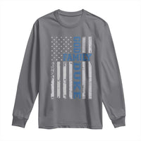 God Family Duke Long Sleeve Shirt Blue Game Day Vintage American Flag
