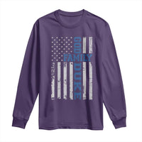 God Family Duke Long Sleeve Shirt Blue Game Day Vintage American Flag