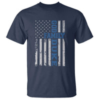 God Family Duke T Shirt Blue Game Day Vintage American Flag