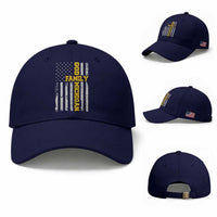God Family Michigan Baseball Cap Game Day Vintage American Flag
