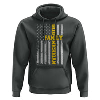 God Family Michigan Hoodie Game Day Vintage American Flag
