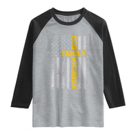 God Family Michigan Raglan Shirt Game Day Vintage American Flag