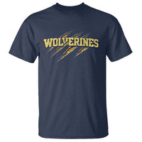 Wolverine Lover Sports Game Day Scratch Mark T Shirt