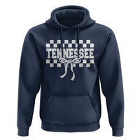 Tennessee Fan Hoodie TN State Sport Coquette Bow Checkered Design Game Day