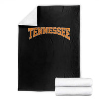 Tennessee Fan Throw Blanket Orange Bold Sport State Letters Game Day