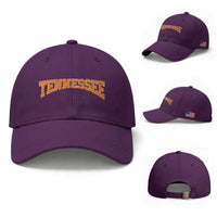 Tennessee Fan Baseball Cap Orange Bold Sport State Letters Game Day