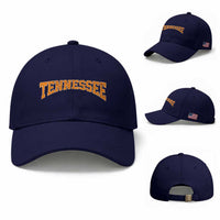 Tennessee Fan Baseball Cap Orange Bold Sport State Letters Game Day