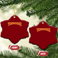 Tennessee Fan Ceramic Ornament Orange Bold Sport State Letters Game Day
