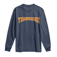 Tennessee Fan Long Sleeve Shirt Orange Bold Sport State Letters Game Day