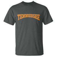 Tennessee Fan T Shirt Orange Bold Sport State Letters Game Day