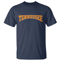 Tennessee Fan T Shirt Orange Bold Sport State Letters Game Day