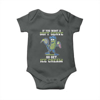 Funny Pickeball Baby Onesie If You Want A Soft Serve Go Get Ice Cream Paddle - Wonder Print Shop