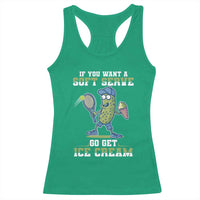 Funny Pickeball Racerback Tank Top If You Want A Soft Serve Go Get Ice Cream Paddle - Wonder Print Shop