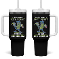 Funny Pickeball Tumbler With Handle If You Want A Soft Serve Go Get Ice Cream Paddle - Wonder Print Shop
