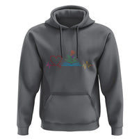 Floral Book Hoodie Literature Heart For Books Lover - Wonder Print Shop