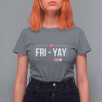 Friday Lovers T Shirt For Women Funny Happy Fri Yay - Wonder Print Shop