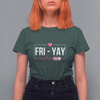Friday Lovers T Shirt For Women Funny Happy Fri Yay - Wonder Print Shop