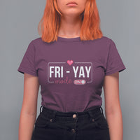 Friday Lovers T Shirt For Women Funny Happy Fri Yay - Wonder Print Shop
