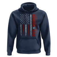 Senior Dad Hoodie Graduate Proud Dad Class of 2025 Vintage American Flag