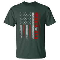 Senior Dad T Shirt Graduate Proud Dad Class of 2025 Vintage American Flag