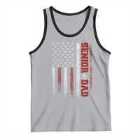 Senior Dad Tank Top Graduate Proud Dad Class of 2025 Vintage American Flag
