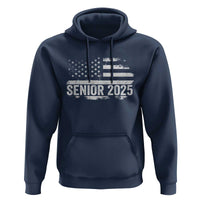 Senior 2025 Graduation Hoodie Class Of 2025 Vintage American Flag