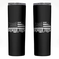 Senior 2025 Graduation Skinny Tumbler Class Of 2025 Vintage American Flag