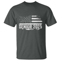 Senior 2025 Graduation T Shirt Class Of 2025 Vintage American Flag