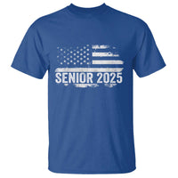 Senior 2025 Graduation T Shirt Class Of 2025 Vintage American Flag