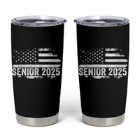 Senior 2025 Graduation Tumbler Cup Class Of 2025 Vintage American Flag